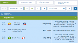 1xBet Résultats 2